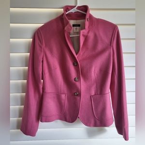 J. Crew Wool Pink Blazer, Petite Small, Like new